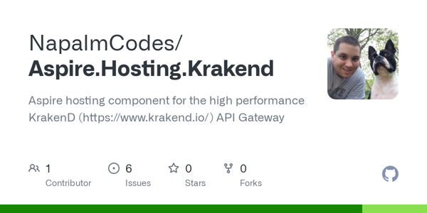 Aspire.Hosting.Krakend: Aspire hosting component for the high performance KrakenD API Gateway