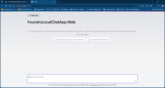 Building the Foundry Local Blazor Application