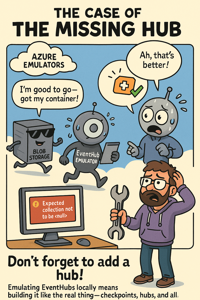 Why My .NET Aspire EventHub Emulator Didn’t Start (And What I Forgot to Add)